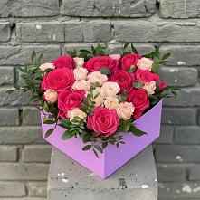 Цветочная композиция из Розы в коробке #REPLACE_PRED# Шабровском