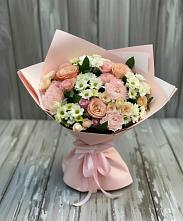 Букет цветов из:  Гвоздики, Розы и Хризантемы #REPLACE_PRED# Шабровском