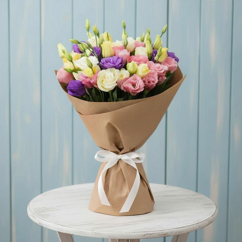 Букет цветов из: Лизиантусы в Шабровском