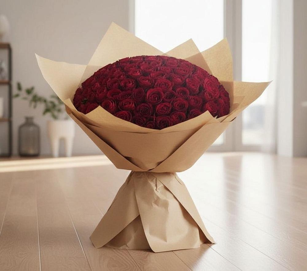 Букет 101 Красная роза в Шабровском