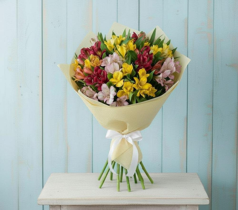 Букет цветов из: Альстромерии в Шабровском