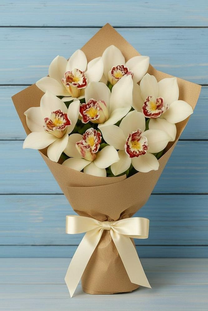 Букет цветов из: Орхидеи и Розы в Шабровском